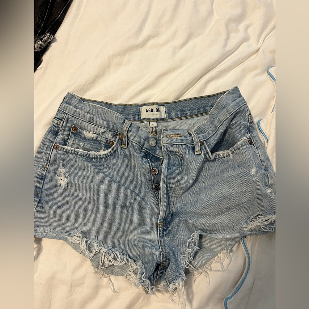 agolde jean shorts